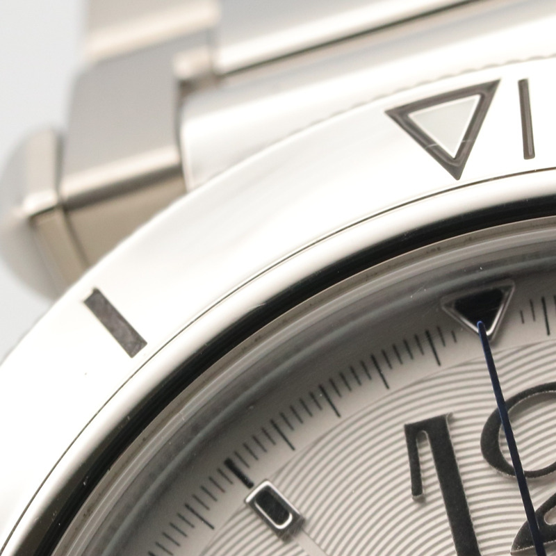 卡地亞 Pasha de Chronograph 腕錶，不鏽鋼材質，男士，銀色，WSPA0018-11