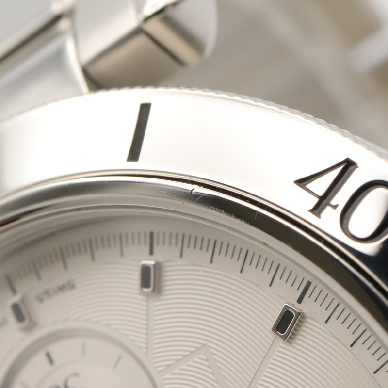 卡地亞 Pasha de Chronograph 腕錶，不鏽鋼材質，男士，銀色，WSPA0018-12