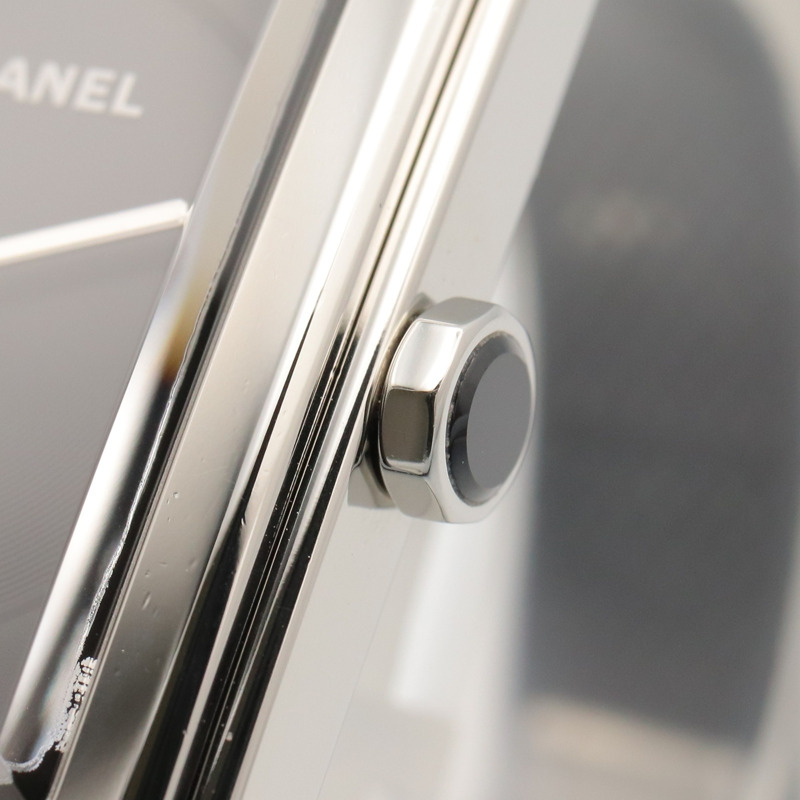 香奈兒男友風斜紋軟呢腕錶，不鏽鋼材質，女款，黑色，H5317-7