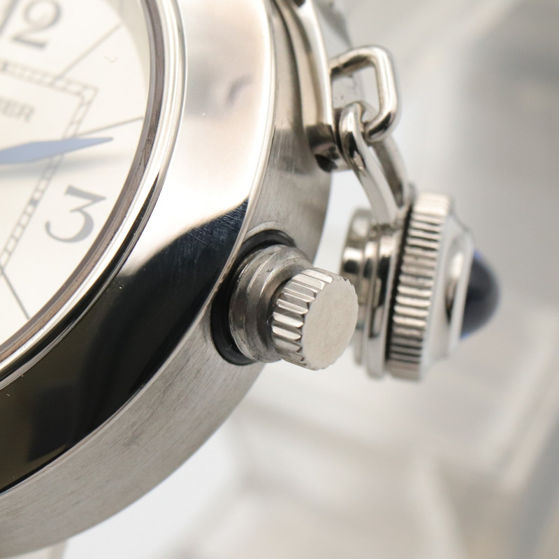 卡地亞 Miss Pasha 女士腕錶，不鏽鋼材質，銀色，型號 W3140007-6