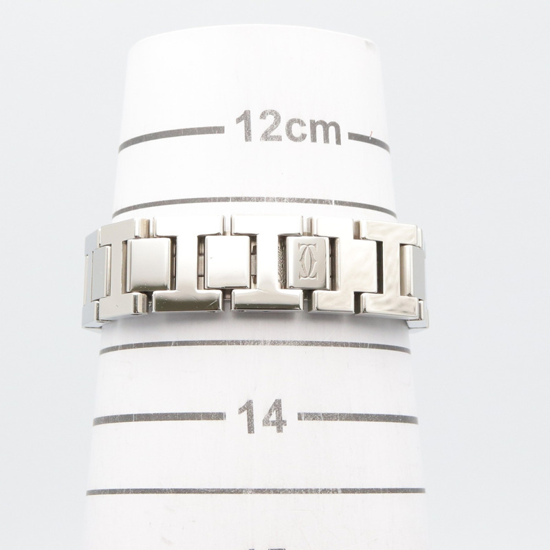 卡地亞 Miss Pasha 女士腕錶，不鏽鋼材質，銀色，型號 W3140007-7