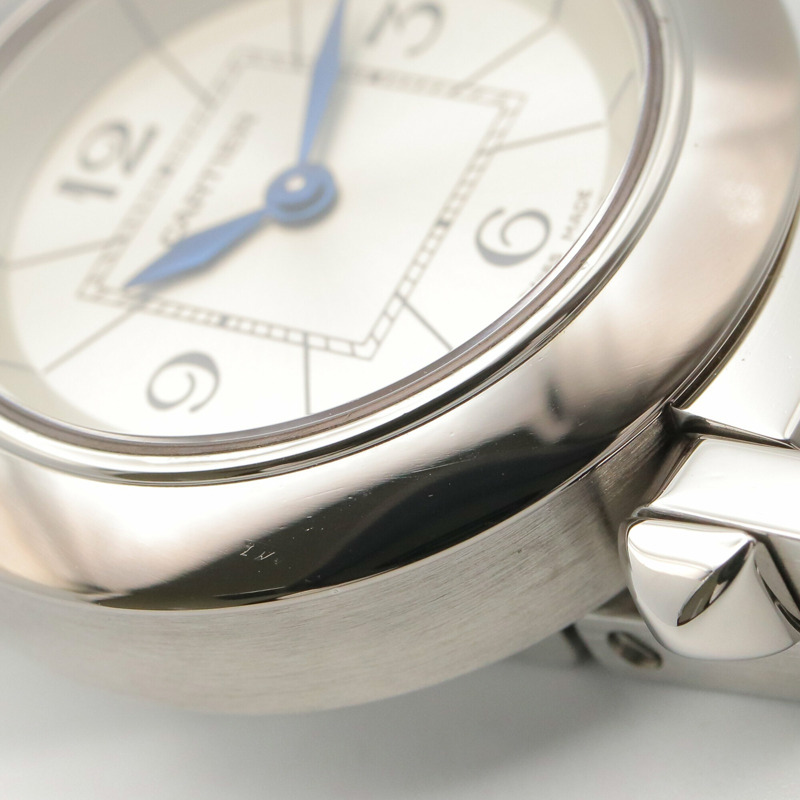 卡地亞 Miss Pasha 女士腕錶，不鏽鋼材質，銀色，型號 W3140007-10