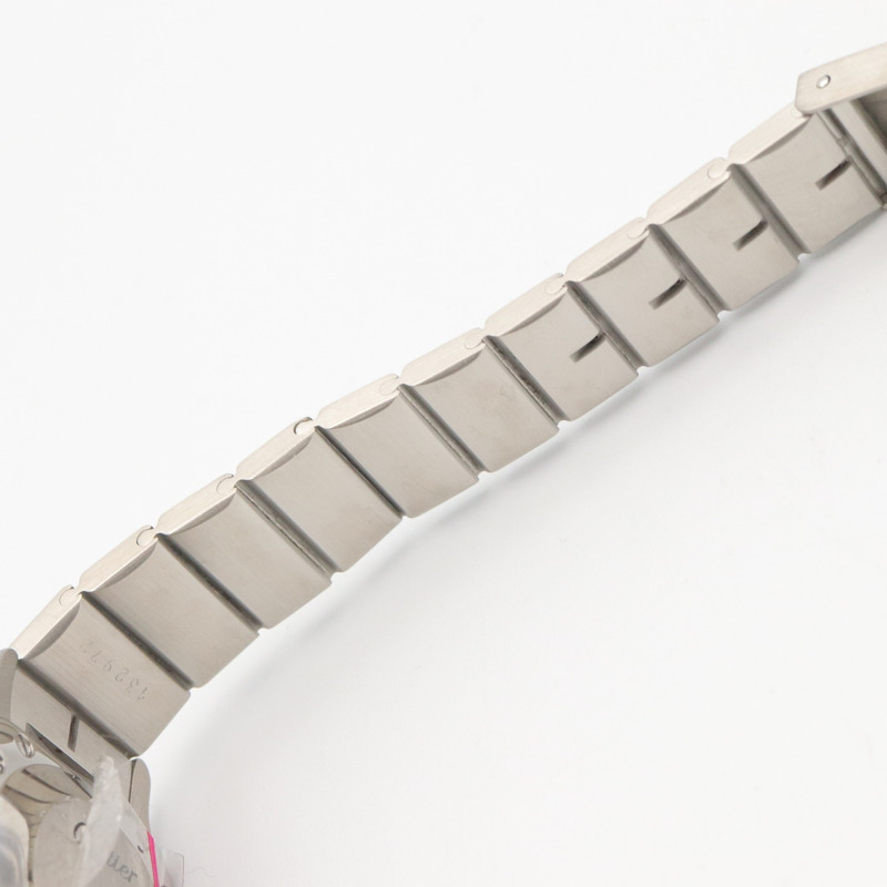 卡地亞 Santos Galbee SM 女士腕錶，不鏽鋼材質，白色 (0901)-12