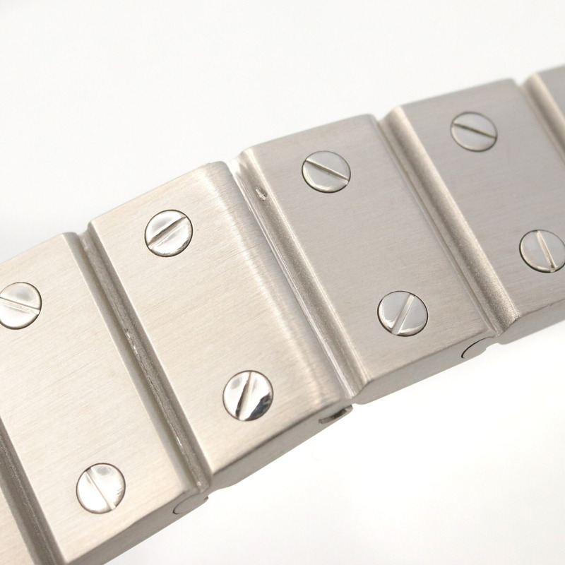 卡地亞 Santos Galbee SM 女士腕錶，不鏽鋼材質，白色 (0901)-13