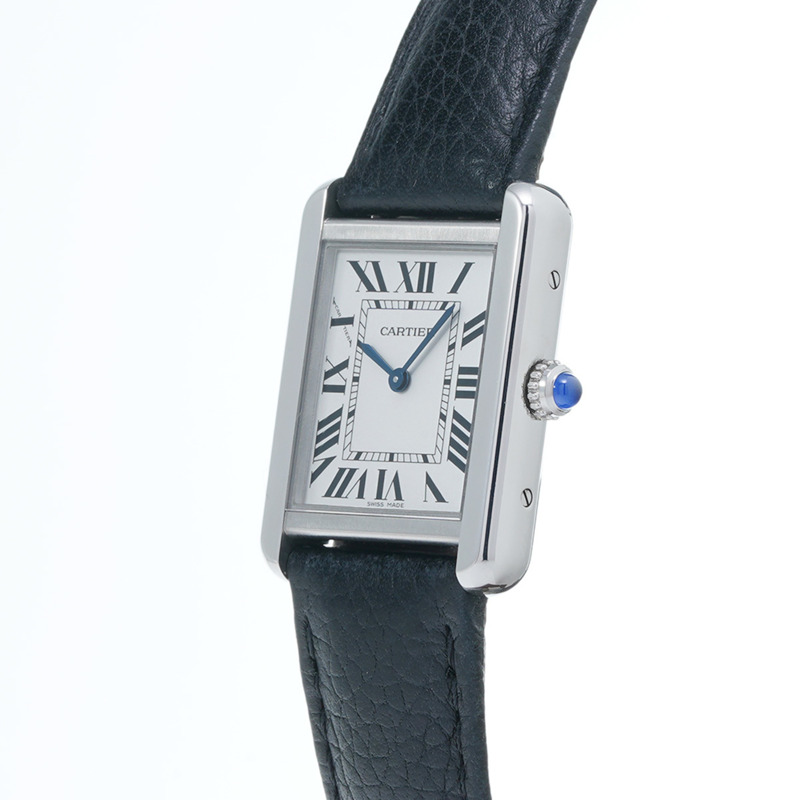 卡地亞 Tank Solo SM WSTA0030 銀色女款石英腕錶（二手）- Ginzo-2