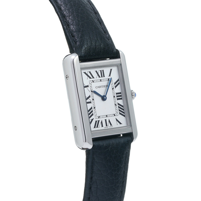 卡地亞 Tank Solo SM WSTA0030 銀色女款石英腕錶（二手）- Ginzo-3