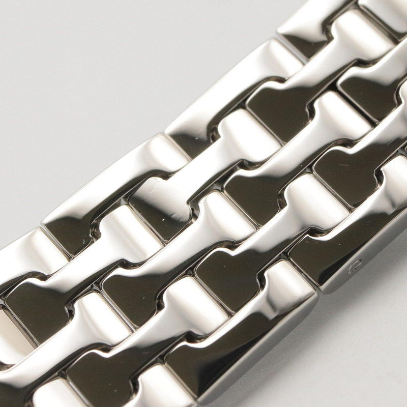 愛馬仕 H 系列腕錶，鑲鑽錶圈，不鏽鋼材質，女錶，銀色，型號 HH1.230-14