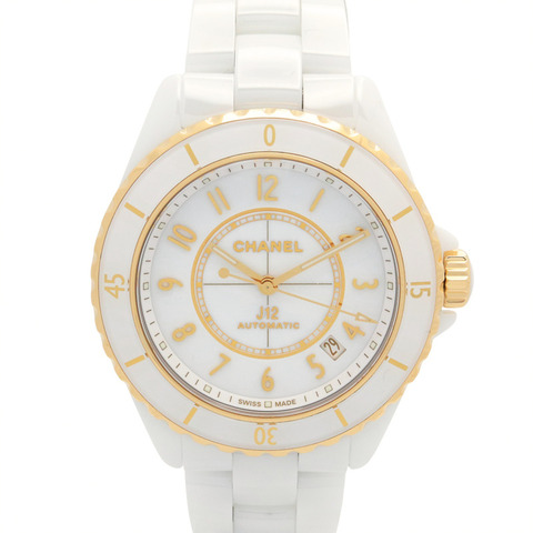 香奈兒 J12 Caliber 12.1 腕錶，18K（黃金），陶瓷，男士，白色，H9540