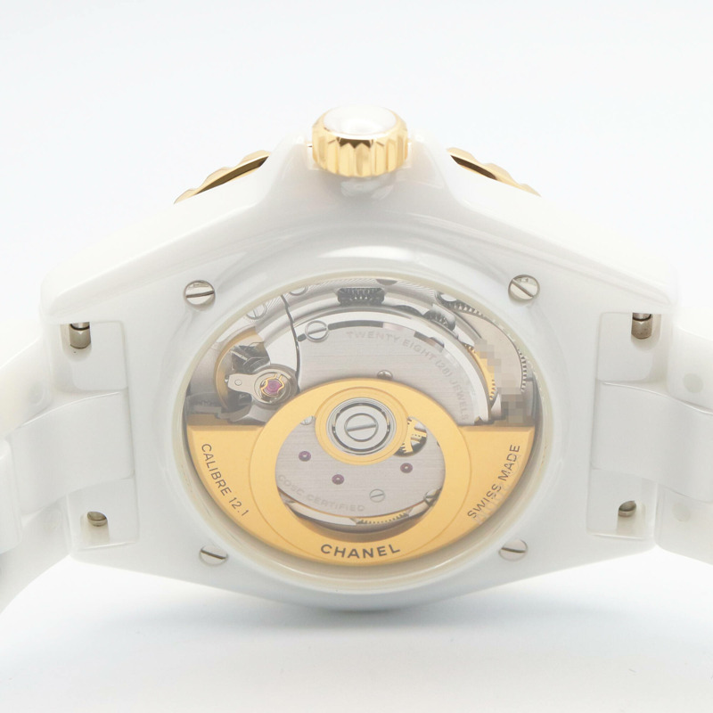 香奈兒 J12 Caliber 12.1 腕錶，18K（黃金），陶瓷，男士，白色，H9540-4
