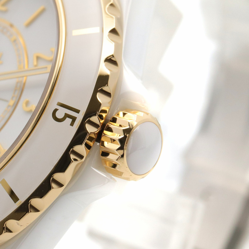 香奈兒 J12 Caliber 12.1 腕錶，18K（黃金），陶瓷，男士，白色，H9540-5