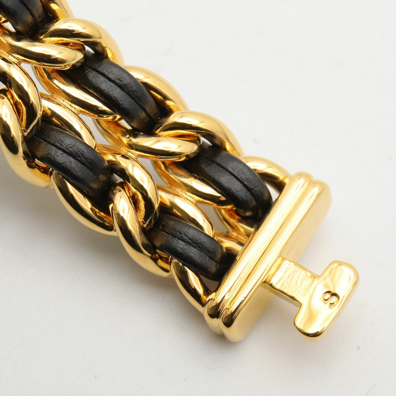 香奈兒 (Chanel) CHANEL Première S 女士腕錶，鍍金 (GP)，皮革錶帶，黑色，H0001-11