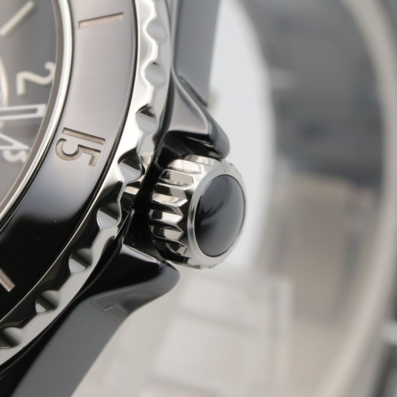 香奈兒 J12 Caliber 12.2 陶瓷女士腕錶，黑色，H5696-5