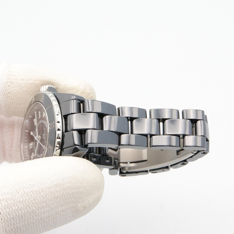 香奈兒 J12 Caliber 12.2 陶瓷女士腕錶，黑色，H5696-7