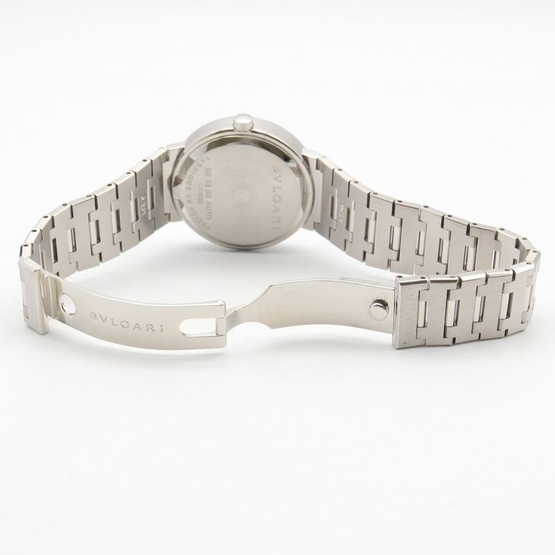 寶格麗 (Bulgari) BVLGARI 男士黑色不鏽鋼腕錶 BB33SS-3