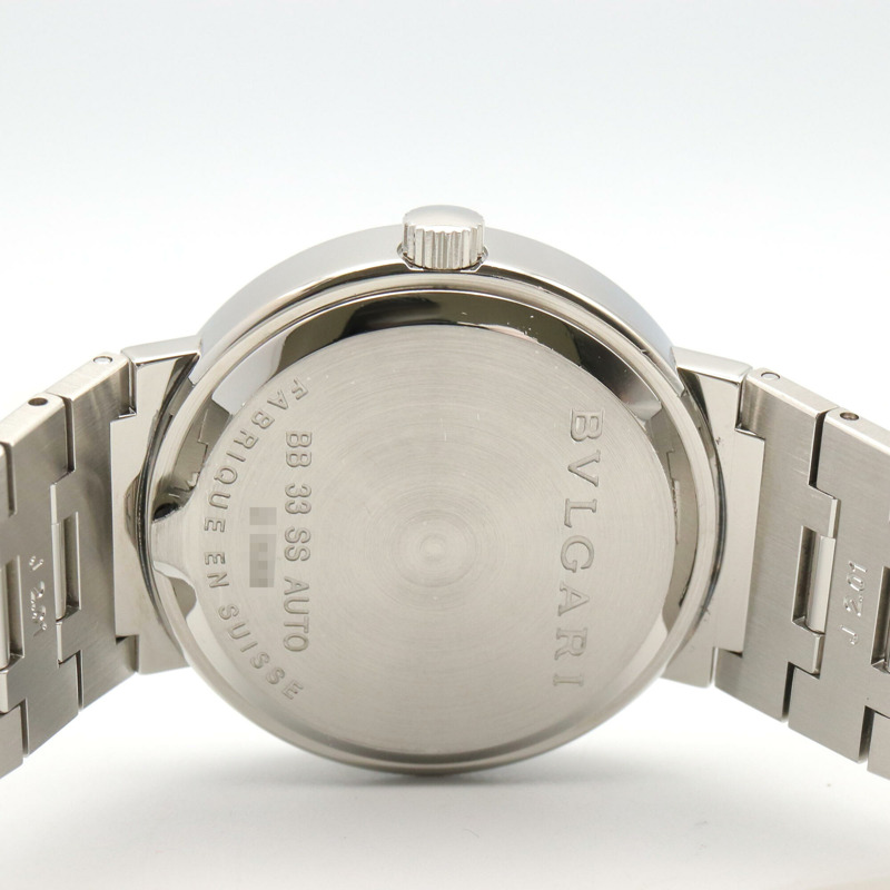 寶格麗 (Bulgari) BVLGARI 男士黑色不鏽鋼腕錶 BB33SS-4