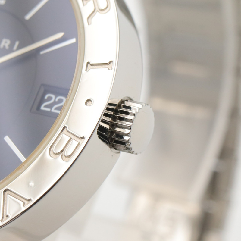 寶格麗 (Bulgari) BVLGARI 男士黑色不鏽鋼腕錶 BB33SS-5
