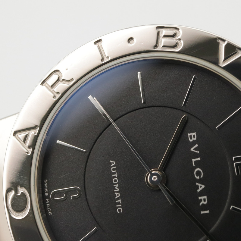 寶格麗 (Bulgari) BVLGARI 男士黑色不鏽鋼腕錶 BB33SS-9