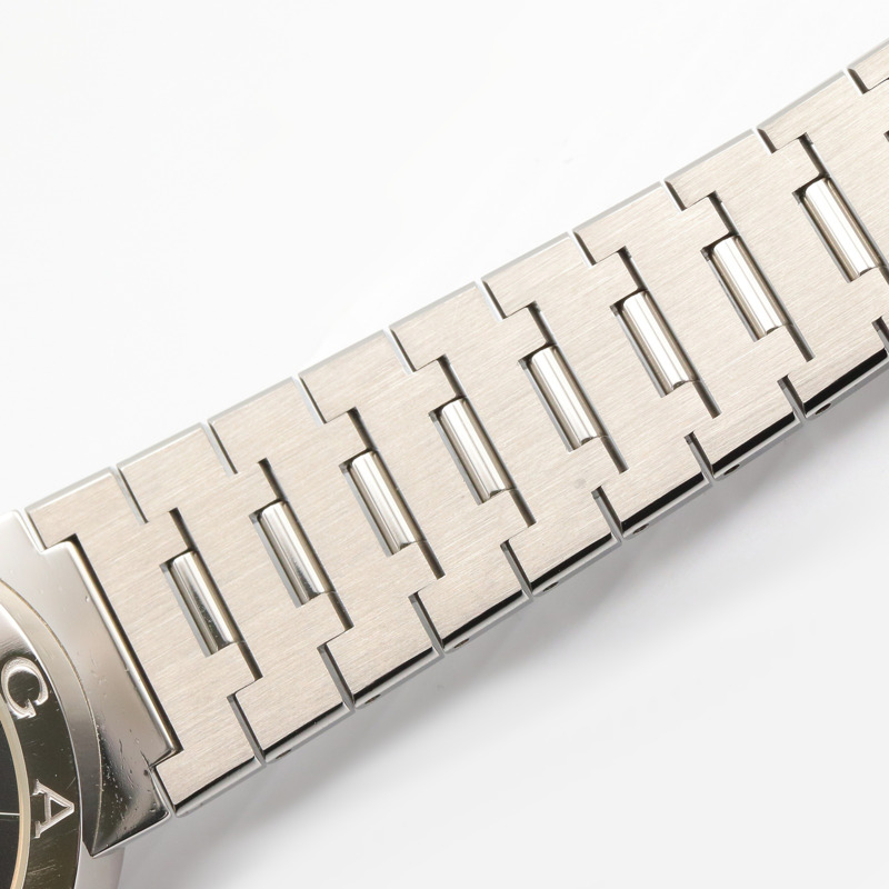 寶格麗 (Bulgari) BVLGARI 男士黑色不鏽鋼腕錶 BB33SS-14