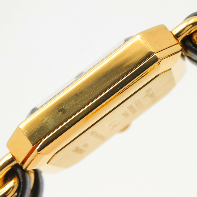 香奈兒 (Chanel) CHANEL Première M 系列腕錶，鍍金皮革錶帶，女士款，黑色，H0001-10