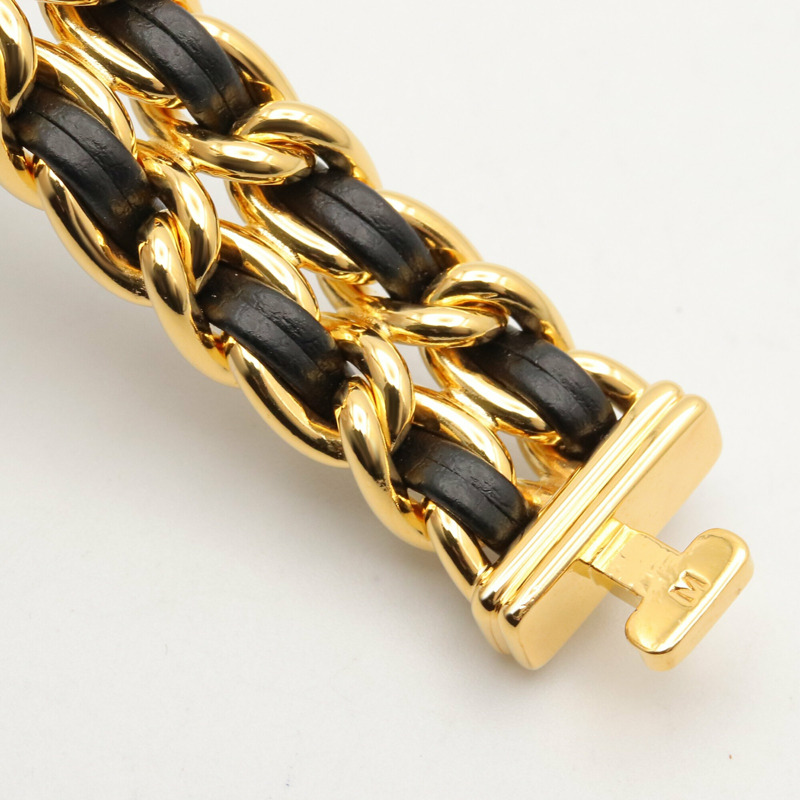 香奈兒 (Chanel) CHANEL Première M 系列腕錶，鍍金皮革錶帶，女士款，黑色，H0001-11