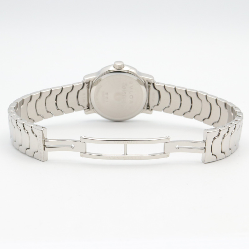 寶格麗 (Bulgari) Solo Tempo 系列腕錶，精鋼材質，女士款，黑色，ST29S-3