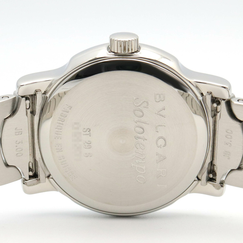 寶格麗 (Bulgari) Solo Tempo 系列腕錶，精鋼材質，女士款，黑色，ST29S-4