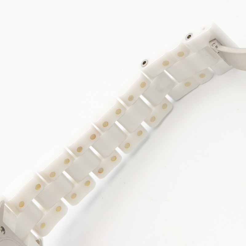 香奈兒 J12 12鑽陶瓷女錶，白色 (H1628)-14