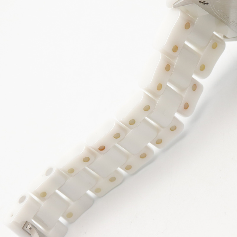 香奈兒 J12 12鑽陶瓷女錶，白色 (H1628)-15