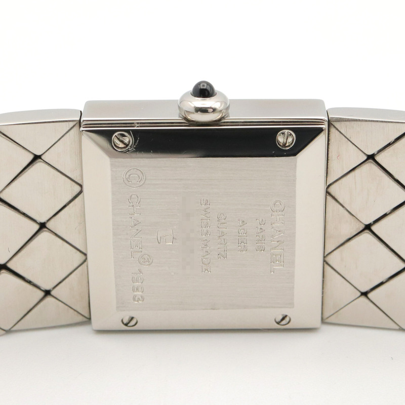 香奈兒 Matelassé 女士腕錶，不鏽鋼材質，黑色，H0009-4