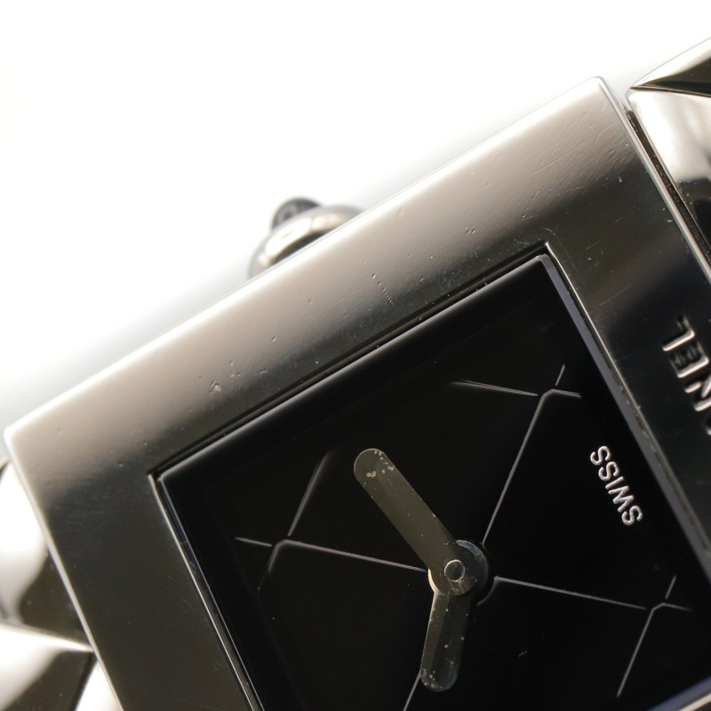 香奈兒 Matelassé 女士腕錶，不鏽鋼材質，黑色，H0009-8