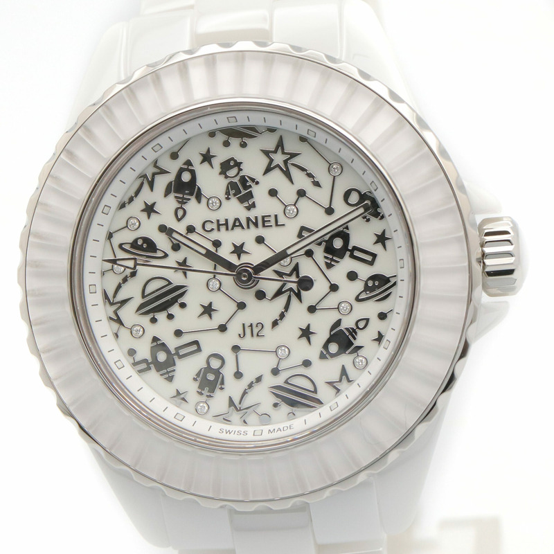 香奈兒 J12 Cosmic 陶瓷女錶，白色 (H7990)-2