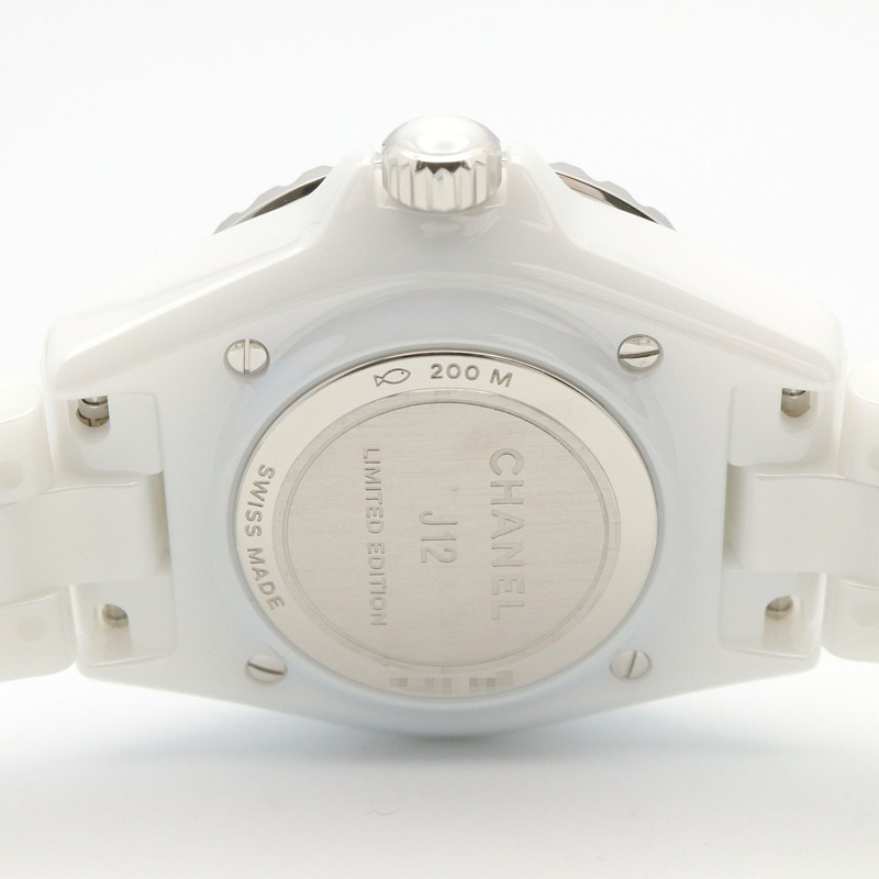 香奈兒 J12 Cosmic 陶瓷女錶，白色 (H7990)-4