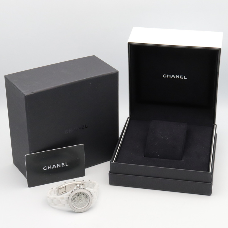 香奈兒 J12 Cosmic 陶瓷女錶，白色 (H7990)-9