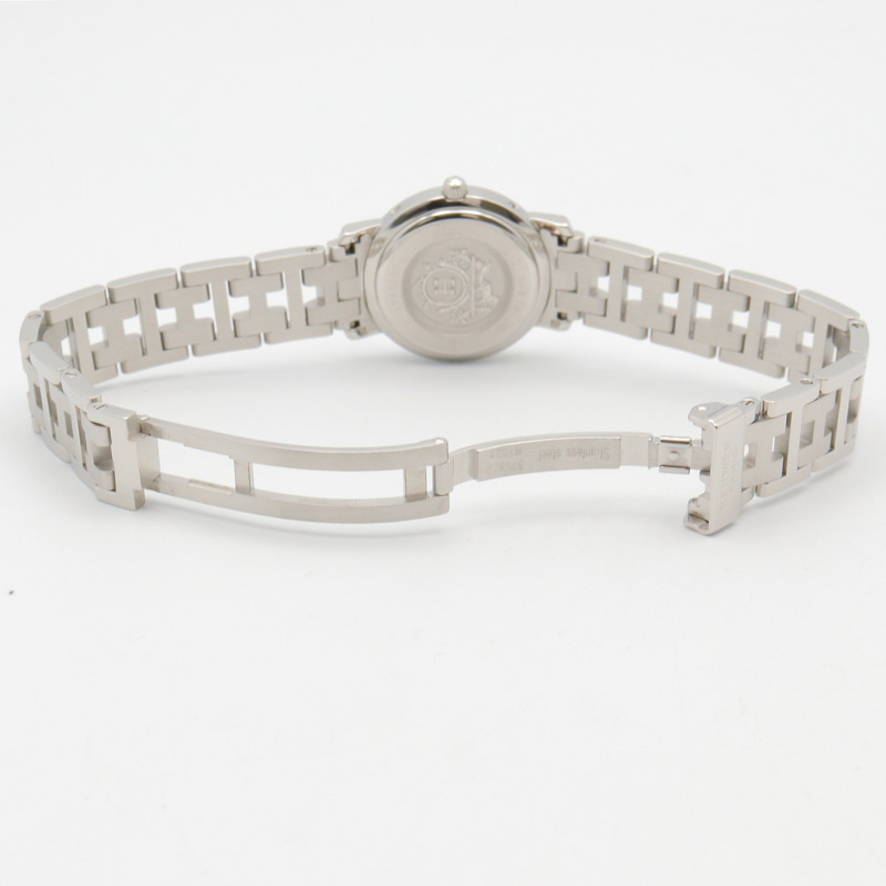 愛馬仕 Clipper 系列腕錶，不鏽鋼材質，女士款，白色 (CL4.210)-3