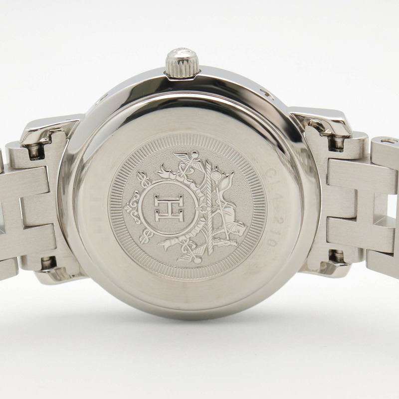 愛馬仕 Clipper 系列腕錶，不鏽鋼材質，女士款，白色 (CL4.210)-4