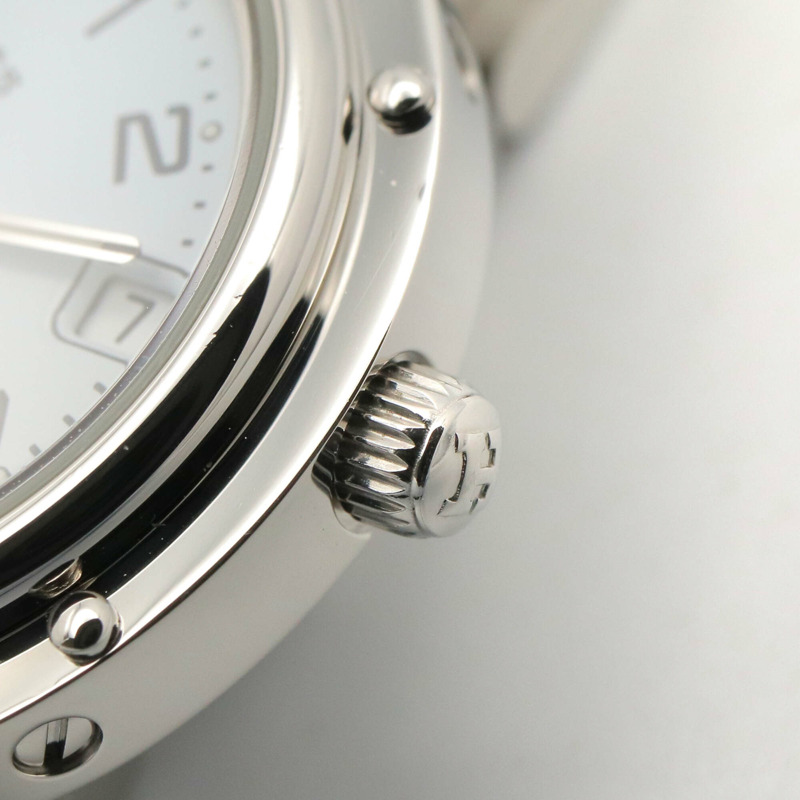 愛馬仕 Clipper 系列腕錶，不鏽鋼材質，女士款，白色 (CL4.210)-5