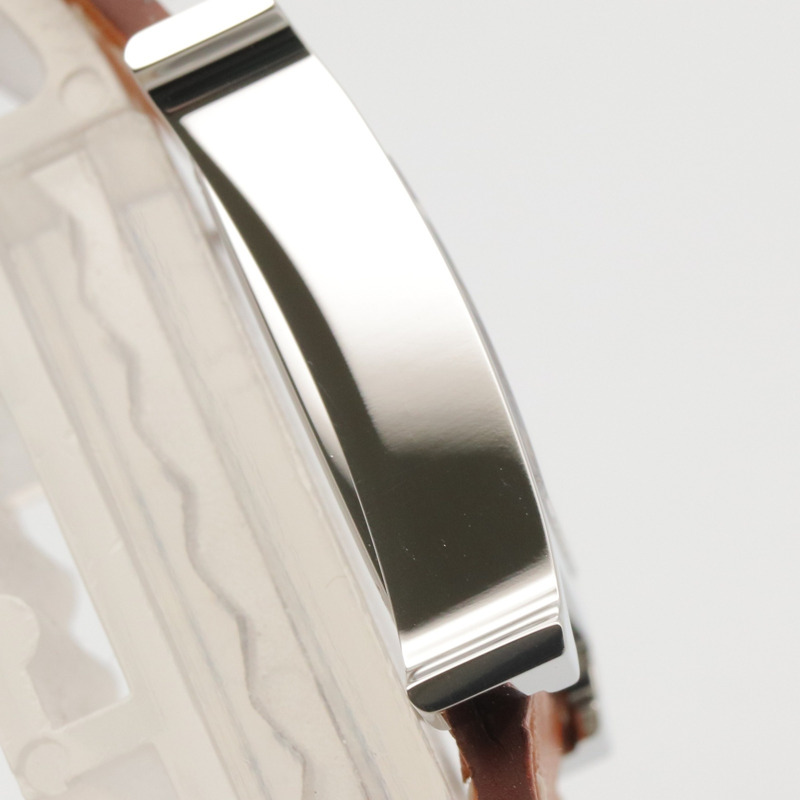 愛馬仕 H-Watch 迷你腕錶，不鏽鋼錶殼，皮革錶帶，女士款，白色 (HH1.110)-10