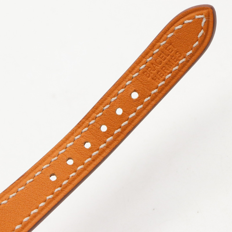 愛馬仕 H-Watch 迷你腕錶，不鏽鋼錶殼，皮革錶帶，女士款，白色 (HH1.110)-14