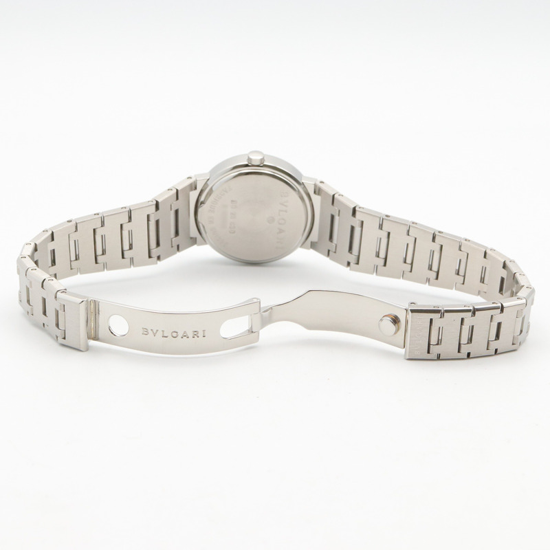 寶格麗 (Bulgari) BVLGARI 女士黑色不鏽鋼腕錶 BB26SSD-3