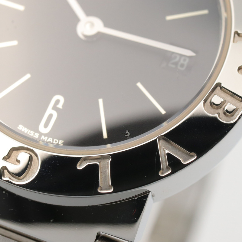 寶格麗 (Bulgari) BVLGARI 女士黑色不鏽鋼腕錶 BB26SSD-10