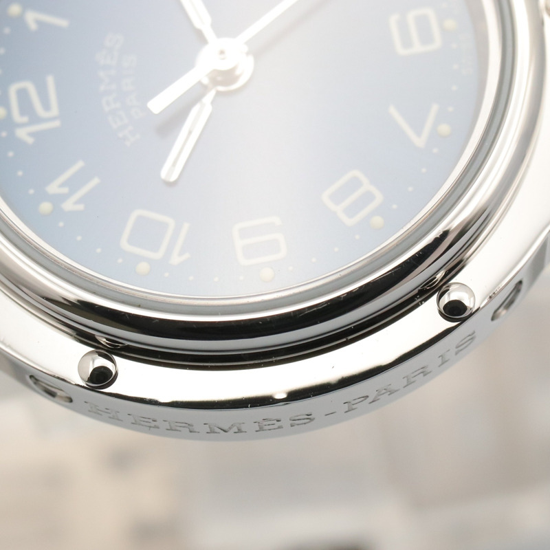 愛馬仕 Clipper 系列腕錶，不鏽鋼材質，女士款，藍色 (CL4.210)-12