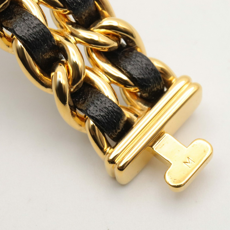 香奈兒 (Chanel) CHANEL Première M 系列腕錶，鍍金皮革錶帶，女士款，黑色，H0001-11