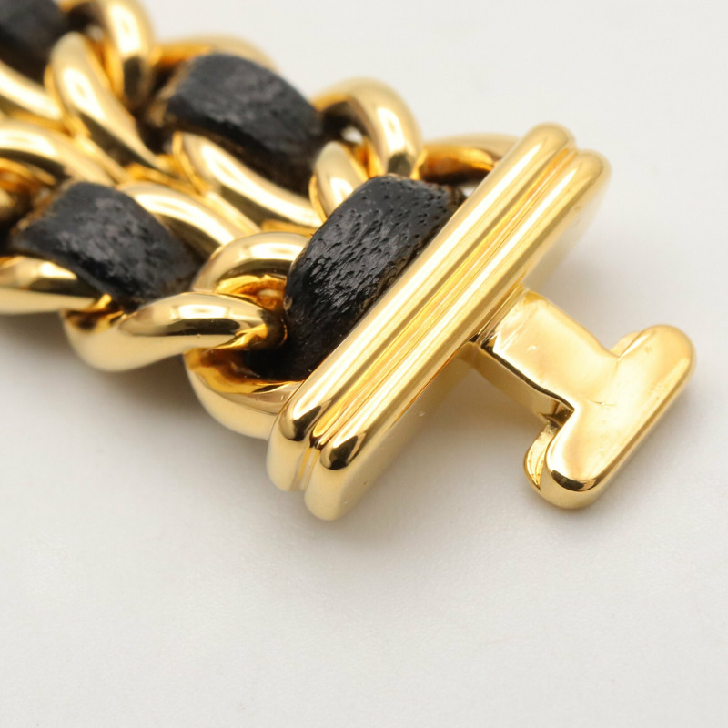 香奈兒 (Chanel) CHANEL Première M 系列腕錶，鍍金皮革錶帶，女士款，黑色，H0001-12