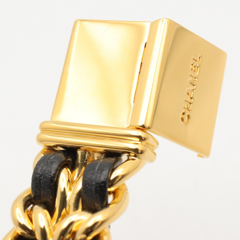 香奈兒 (Chanel) CHANEL Première M 系列腕錶，鍍金皮革錶帶，女士款，黑色，H0001-13