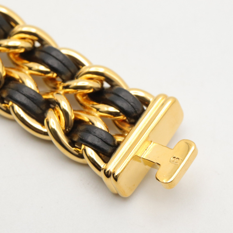 香奈兒 (Chanel) CHANEL Première S 女士腕錶，鍍金 (GP)，皮革錶帶，黑色，H0001-11