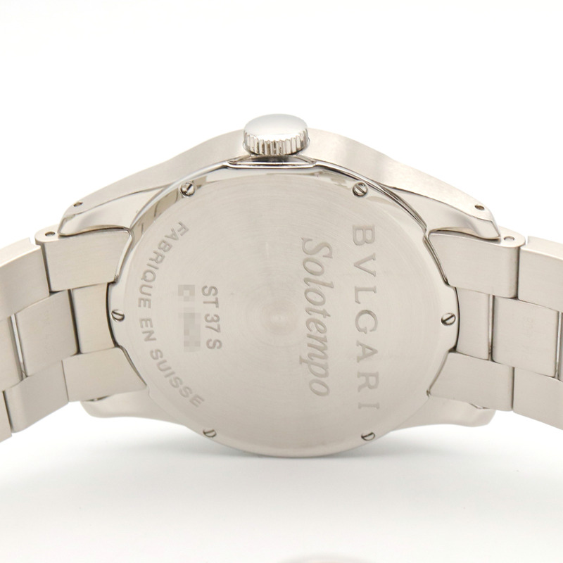 寶格麗 (Bulgari) Solo Tempo 系列腕錶，精鋼材質，男士腕錶，黑色，型號 ST37S-4