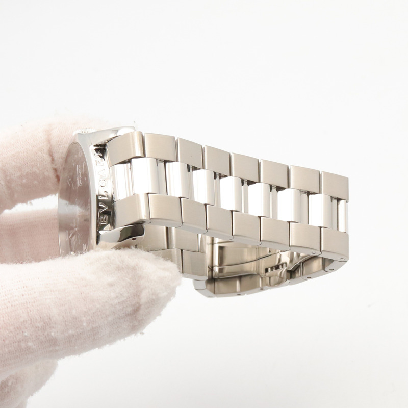 寶格麗 (Bulgari) Solo Tempo 系列腕錶，精鋼材質，男士腕錶，黑色，型號 ST37S-7