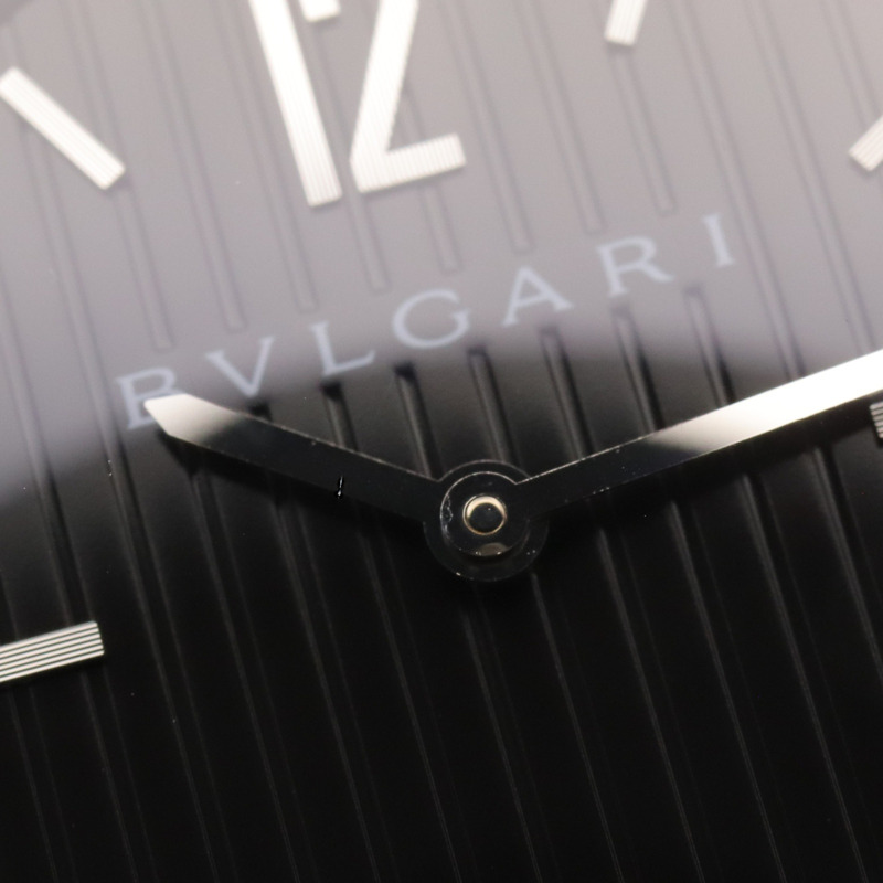 寶格麗 (Bulgari) Solo Tempo 系列腕錶，精鋼材質，男士腕錶，黑色，型號 ST37S-9