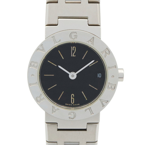 寶格麗 (Bulgari) BVLGARI 女士黑色不鏽鋼腕錶 BB23SS