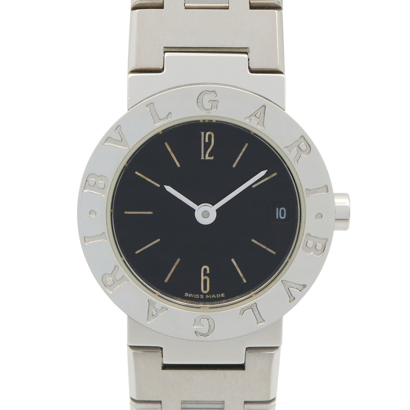 寶格麗 (Bulgari) BVLGARI 女士黑色不鏽鋼腕錶 BB23SS-0
